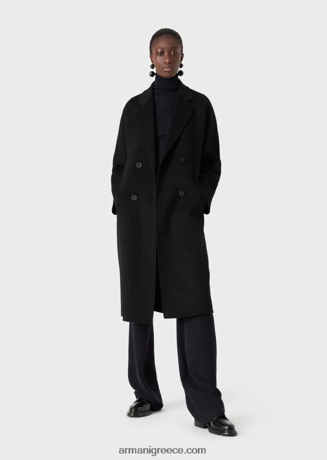 γυναίκες Armani rollneck από καθαρό παρθένο μαλλί 4046R6225 μπλε