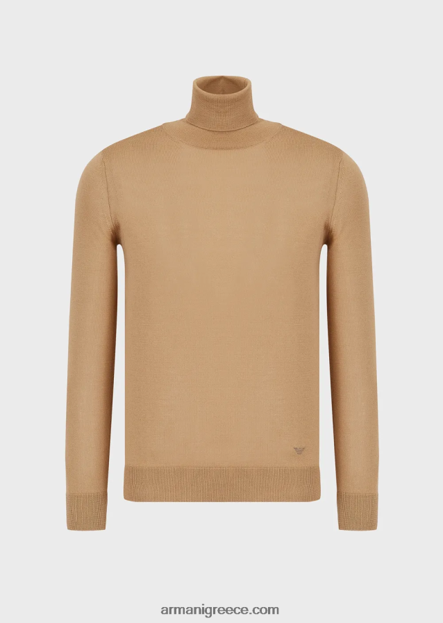 γυναίκες Armani rollneck από καθαρό παρθένο μαλλί 4046R6227