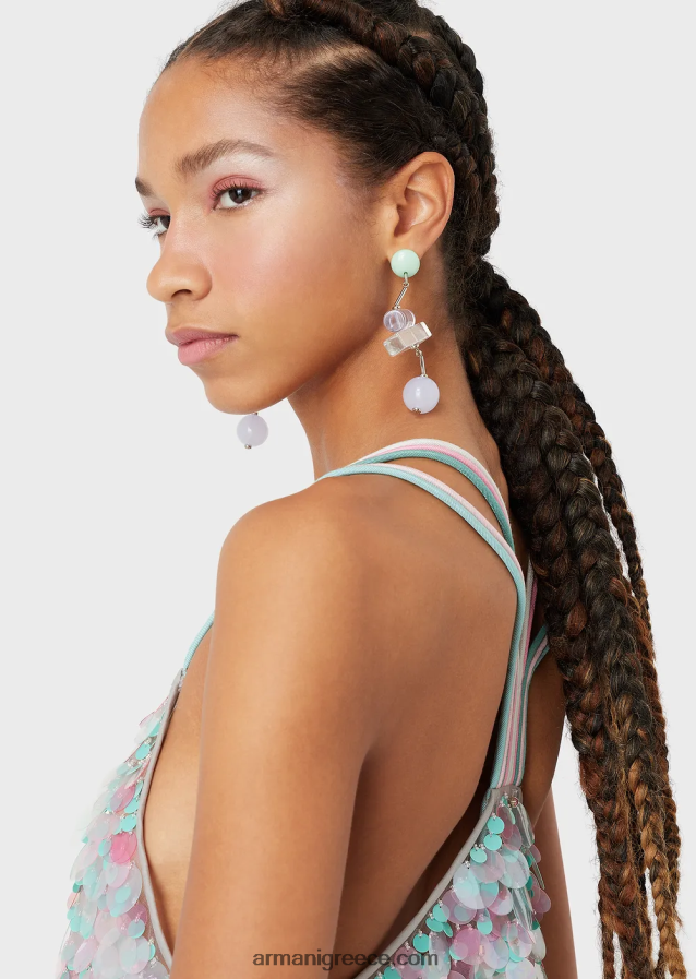 γυναίκες Armani τοπ με πούλιες διαφορετικών μεγεθών, πολύχρωμες 4046R6394