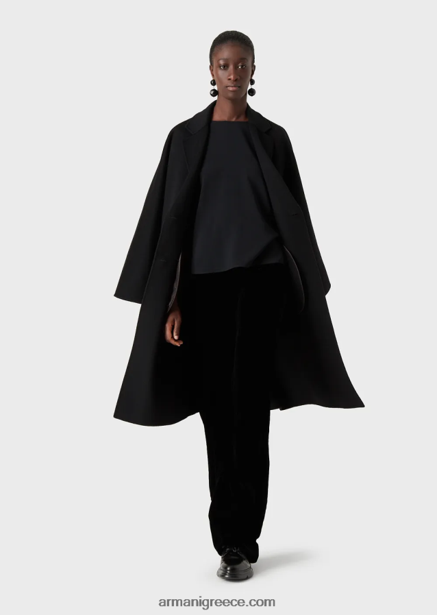 γυναίκες Armani μπλούζα envers-σατινέ με μανίκια 3/4 4046R6390 μαύρος
