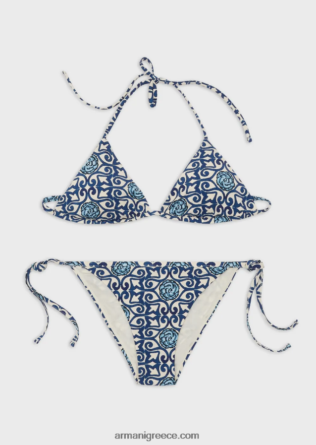 γυναίκες Armani τριγωνικό μπικίνι βιώσιμης συλλογής 4046R64 πρότυπο