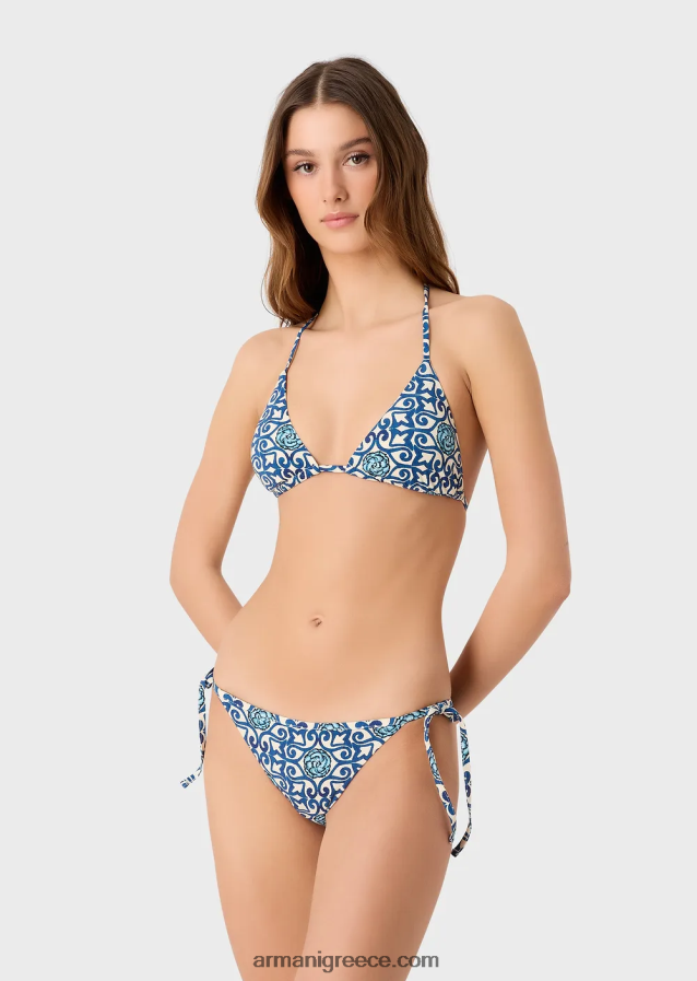 γυναίκες Armani τριγωνικό μπικίνι βιώσιμης συλλογής 4046R64 πρότυπο