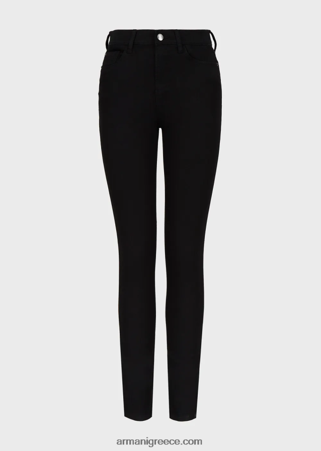 γυναίκες Armani j20 τζιν τζιν με ψηλόμεσο, σούπερ στενό πόδι 4046R62767 μαύρος