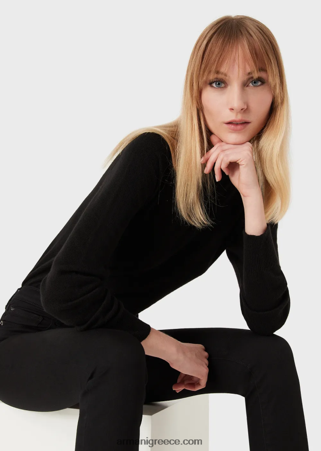 γυναίκες Armani j20 τζιν τζιν με ψηλόμεσο, σούπερ στενό πόδι 4046R62767 μαύρος