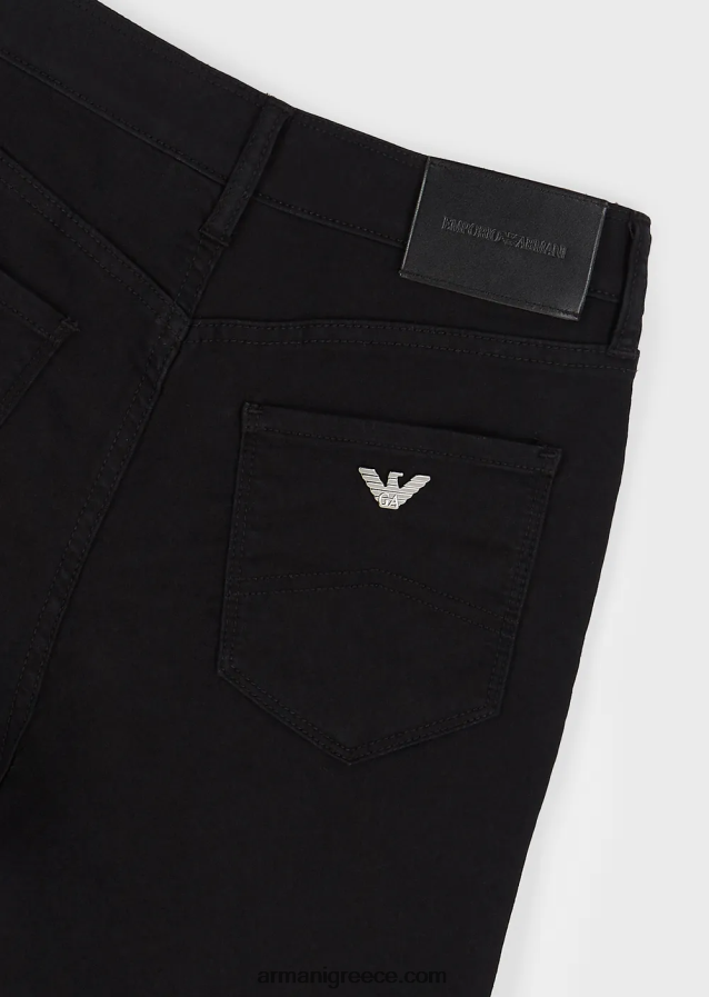 γυναίκες Armani j20 τζιν τζιν με ψηλόμεσο, σούπερ στενό πόδι 4046R62767 μαύρος