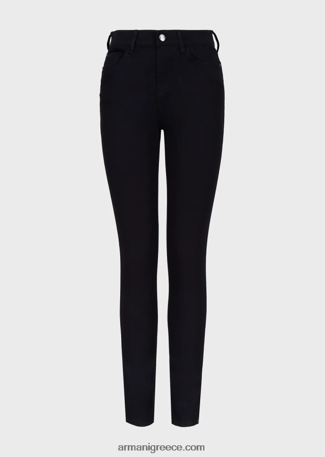 γυναίκες Armani j20 τζιν τζιν με ψηλόμεσο, σούπερ στενό πόδι 4046R62768 ναυτικό μπλε