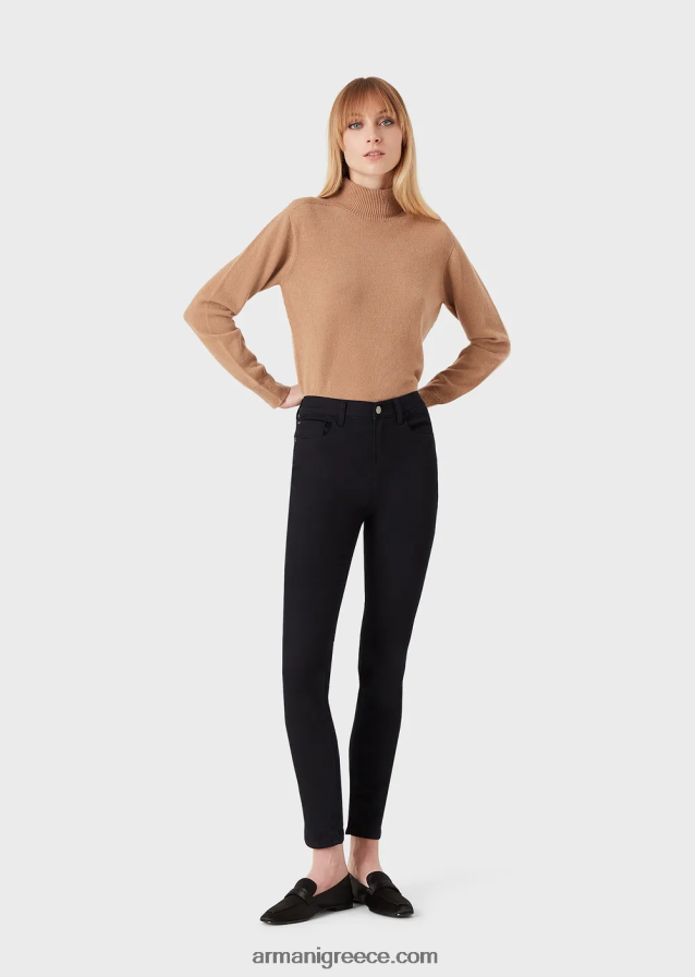 γυναίκες Armani j20 τζιν τζιν με ψηλόμεσο, σούπερ στενό πόδι 4046R62768 ναυτικό μπλε