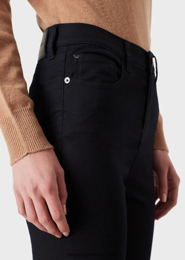 γυναίκες Armani j20 τζιν τζιν με ψηλόμεσο, σούπερ στενό πόδι 4046R62768 ναυτικό μπλε