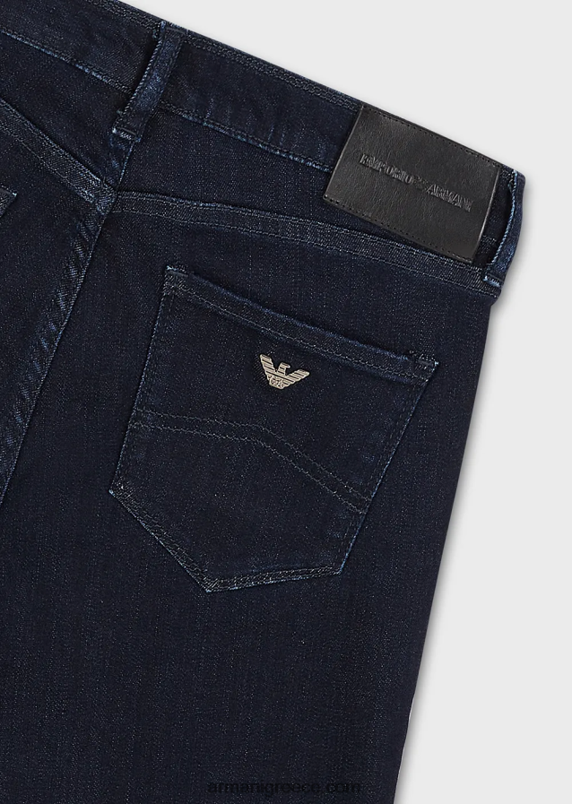 γυναίκες Armani j20 τζιν lyocell με ψηλόμεσο, σούπερ στενό πόδι 4046R62770 σκούρο μπλε