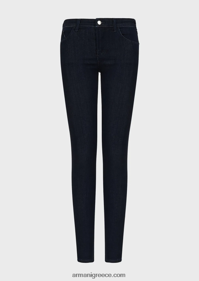 γυναίκες Armani j28 τζιν με μεσαία μέση, σούπερ στενό τζιν σε τζιν με μείγμα βισκόζης 4046R62775 τζην