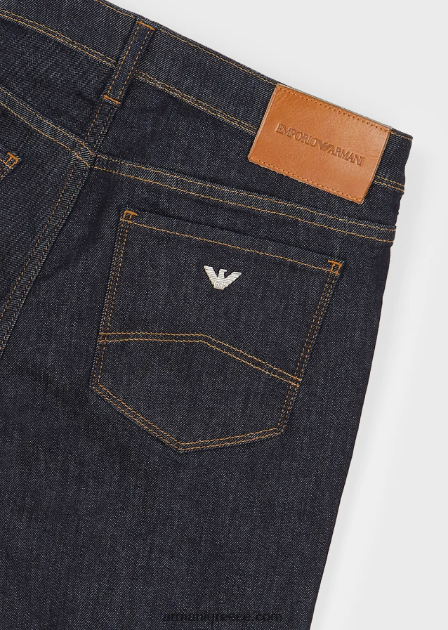 γυναίκες Armani j28 τζιν με μεσαία μέση, σούπερ στενό τζιν σε τζιν μερσερίντ 4046R62776 ναυτικό μπλε