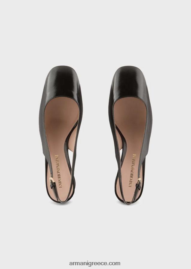 γυναίκες Armani Παπούτσια δικαστηρίου από λουστρίνι 4046R6518 μαύρος