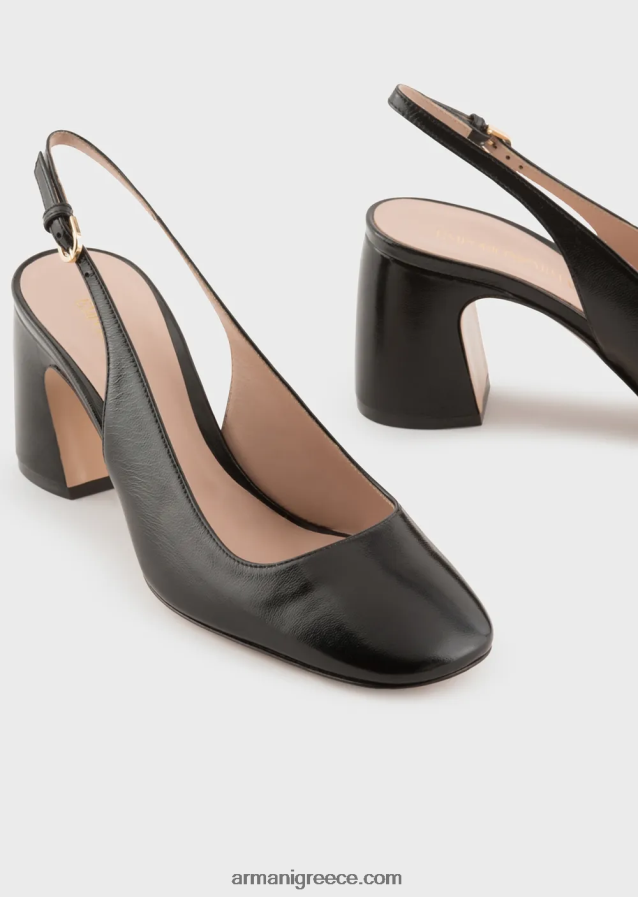 γυναίκες Armani Παπούτσια δικαστηρίου από λουστρίνι 4046R6518 μαύρος
