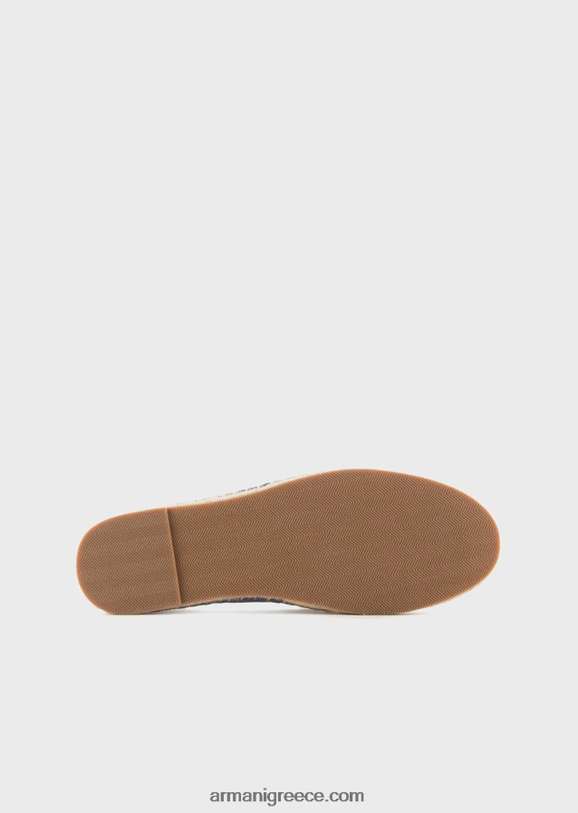 γυναίκες Armani εμπριμέ εσπαντρίγιες σε καμβά 4046R6540 γαλανός