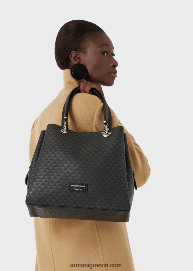 γυναίκες Armani Ολόσωμη τσάντα eagle shopper με αετό γούρι 4046R6724 πρότυπο