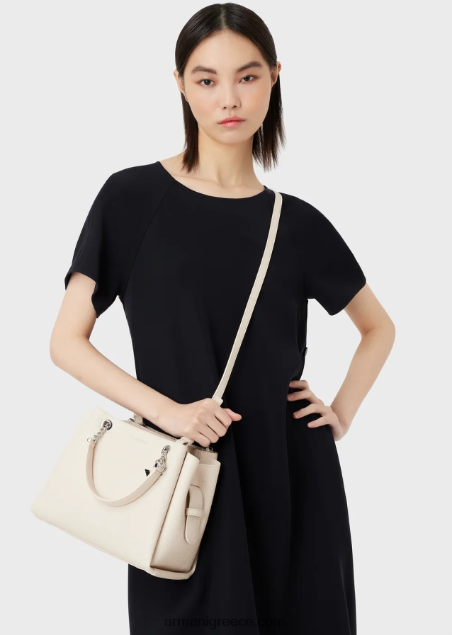 γυναίκες Armani Δερμάτινη τσάντα palmellato με γούρι αετού 4046R6726