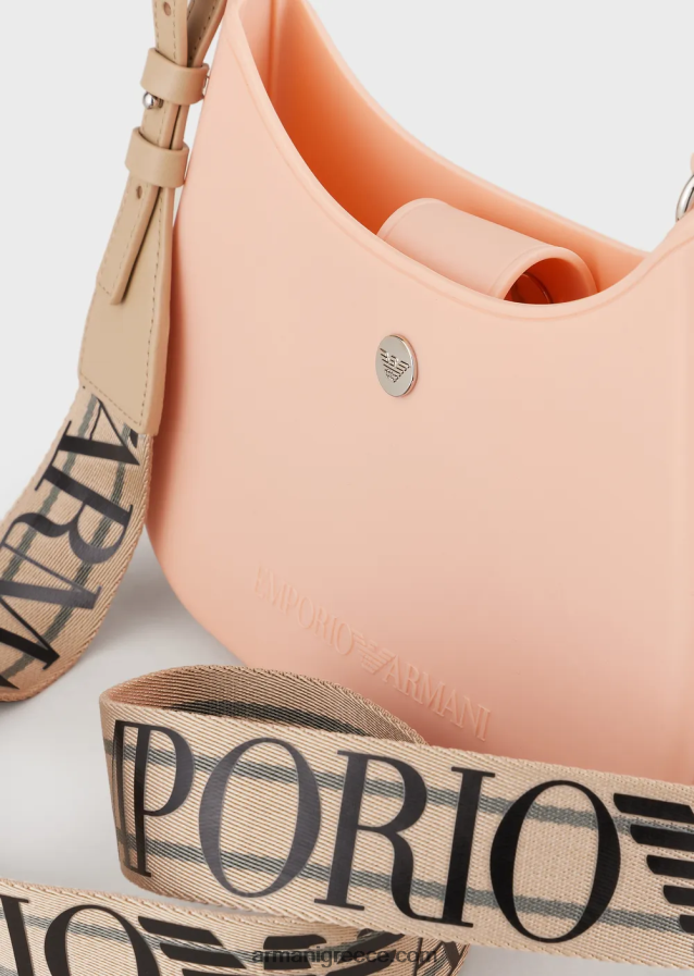 γυναίκες Armani Τσάντα ώμου από ανακυκλωμένο pvc gummy bag 4046R6642 ροζ