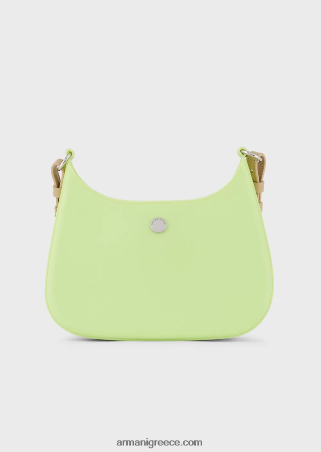 γυναίκες Armani Τσάντα ώμου από ανακυκλωμένο pvc gummy bag 4046R6644 ανοιχτό πράσινο