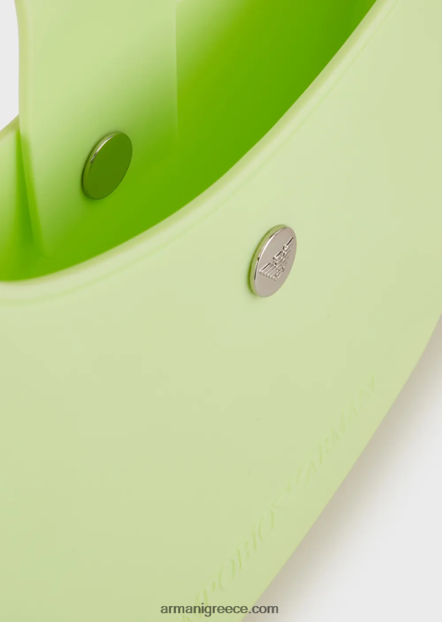 γυναίκες Armani Τσάντα ώμου από ανακυκλωμένο pvc gummy bag 4046R6644 ανοιχτό πράσινο