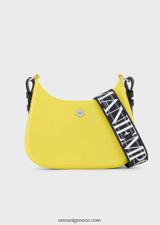 γυναίκες Armani Τσάντα ώμου από ανακυκλωμένο pvc gummy bag 4046R6645 κίτρινος