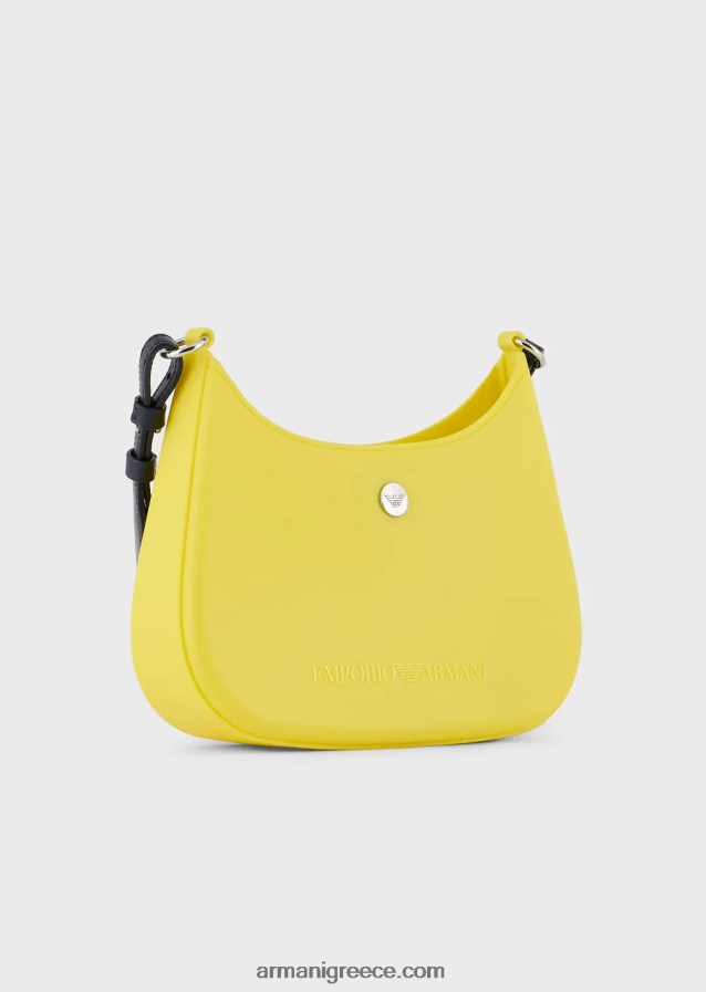 γυναίκες Armani Τσάντα ώμου από ανακυκλωμένο pvc gummy bag 4046R6645 κίτρινος
