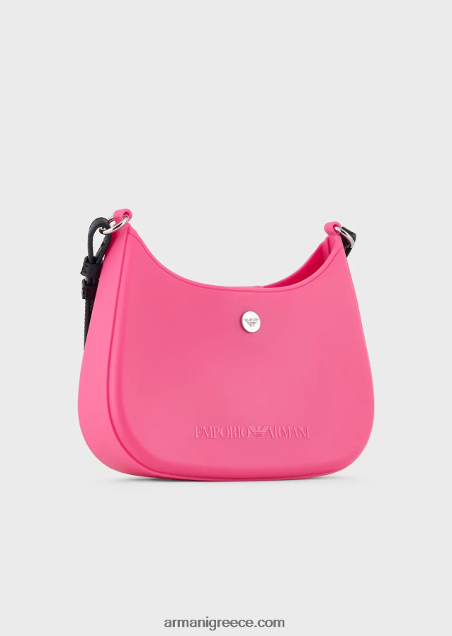 γυναίκες Armani Τσάντα ώμου από ανακυκλωμένο pvc gummy bag 4046R6648 φουξία