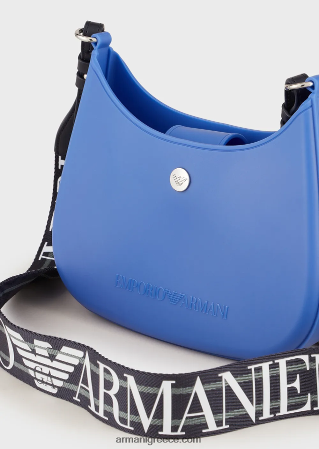 γυναίκες Armani Τσάντα ώμου από ανακυκλωμένο pvc gummy bag 4046R6649 άσπρο