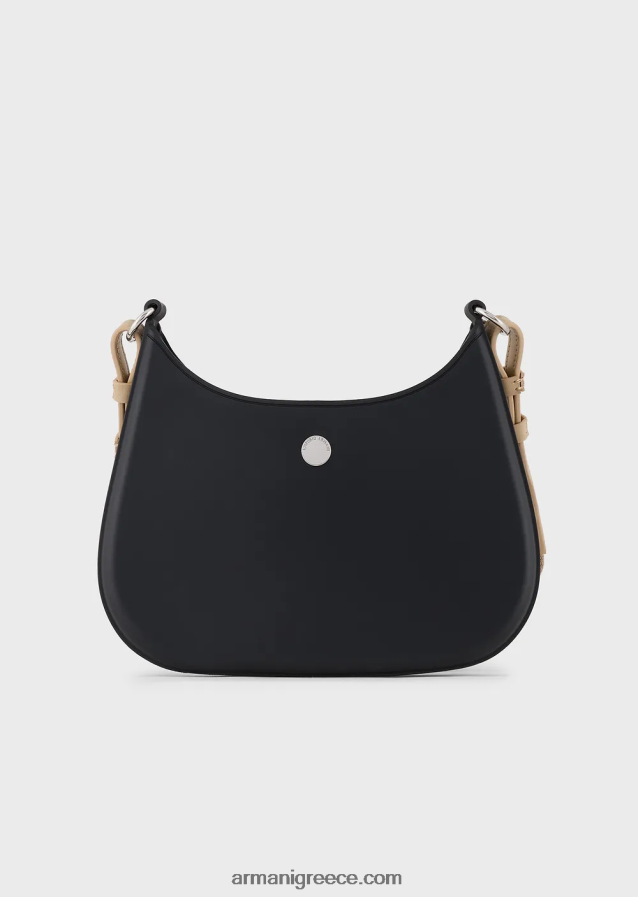 γυναίκες Armani Τσάντα ώμου από ανακυκλωμένο pvc gummy bag 4046R6650 μαύρος