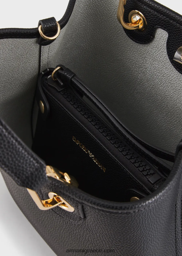 γυναίκες Armani τσάντα αγορών με στάμπα ελαφιού myea κάθετη 4046R6691 μαύρος