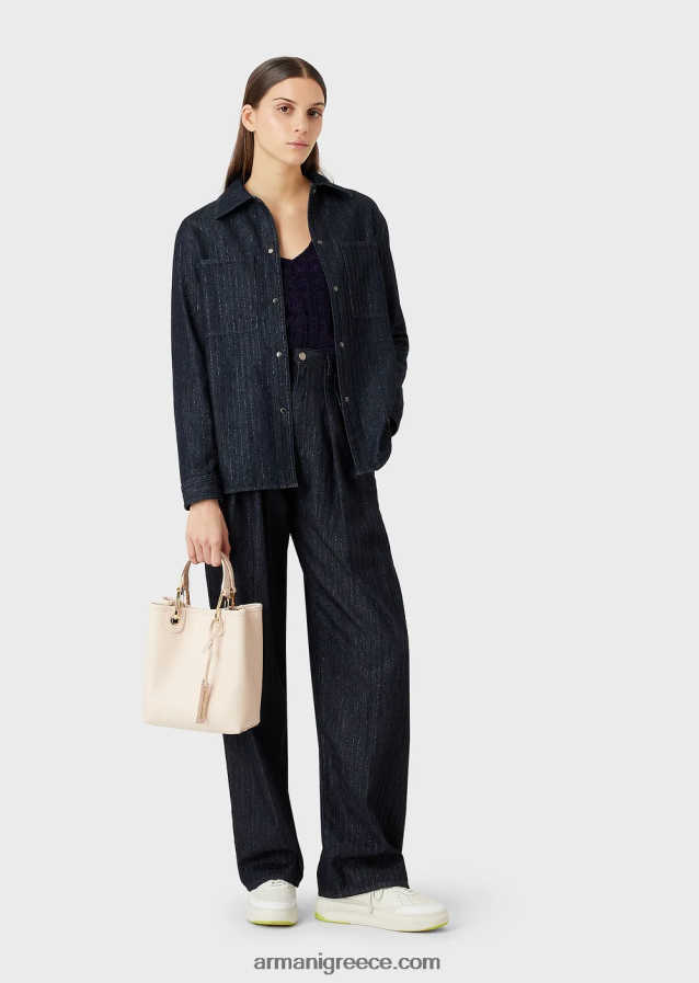 γυναίκες Armani τσάντα αγορών με στάμπα ελαφιού myea κάθετη 4046R6692 γυμνός