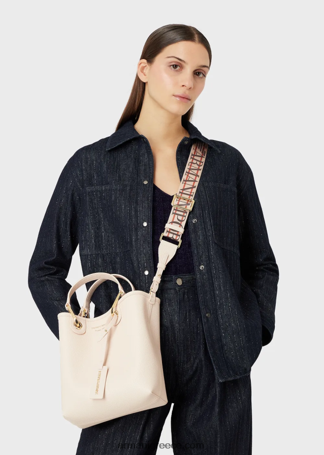 γυναίκες Armani τσάντα αγορών με στάμπα ελαφιού myea κάθετη 4046R6692 γυμνός