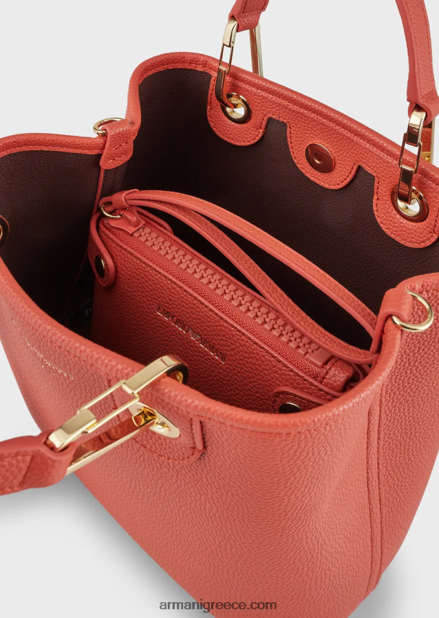 γυναίκες Armani τσάντα αγορών με στάμπα ελαφιού myea κάθετη 4046R6693 καφέ