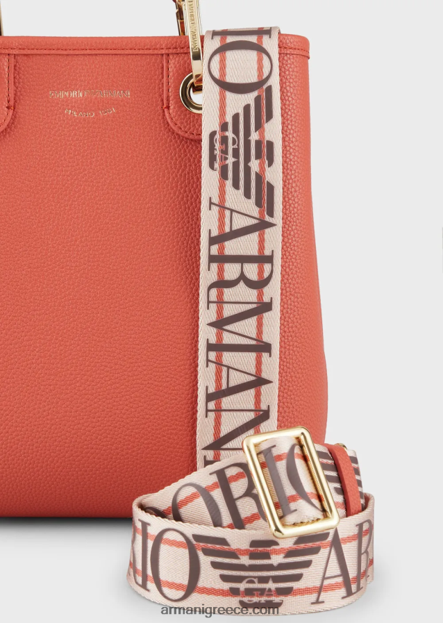 γυναίκες Armani τσάντα αγορών με στάμπα ελαφιού myea κάθετη 4046R6693 καφέ