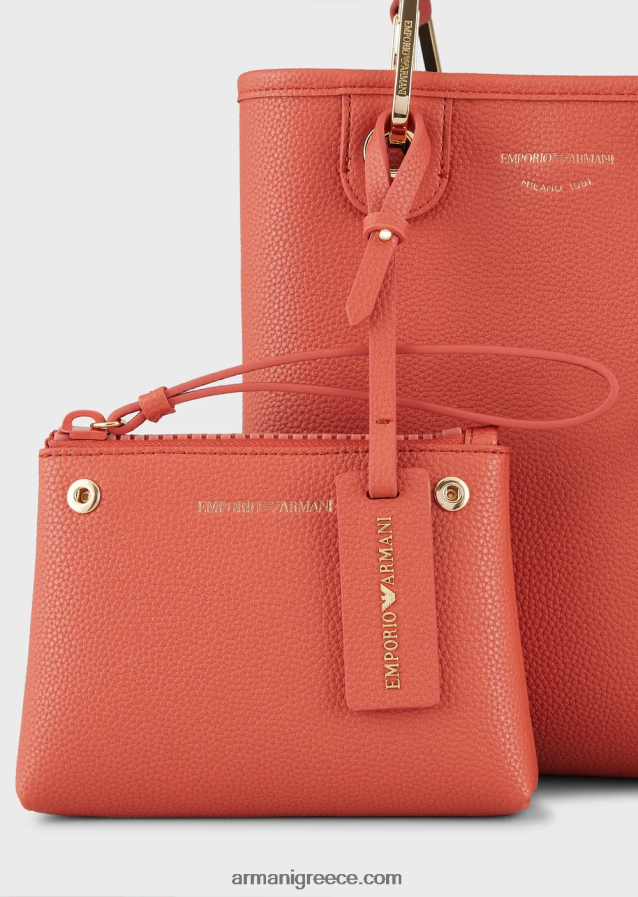 γυναίκες Armani τσάντα αγορών με στάμπα ελαφιού myea κάθετη 4046R6693 καφέ