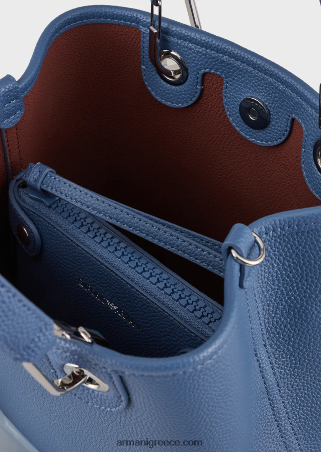 γυναίκες Armani τσάντα αγορών με στάμπα ελαφιού myea κάθετη 4046R6694 μπλε