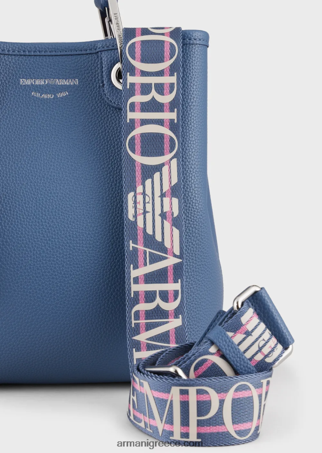 γυναίκες Armani τσάντα αγορών με στάμπα ελαφιού myea κάθετη 4046R6694 μπλε