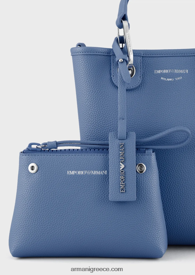 γυναίκες Armani τσάντα αγορών με στάμπα ελαφιού myea κάθετη 4046R6694 μπλε