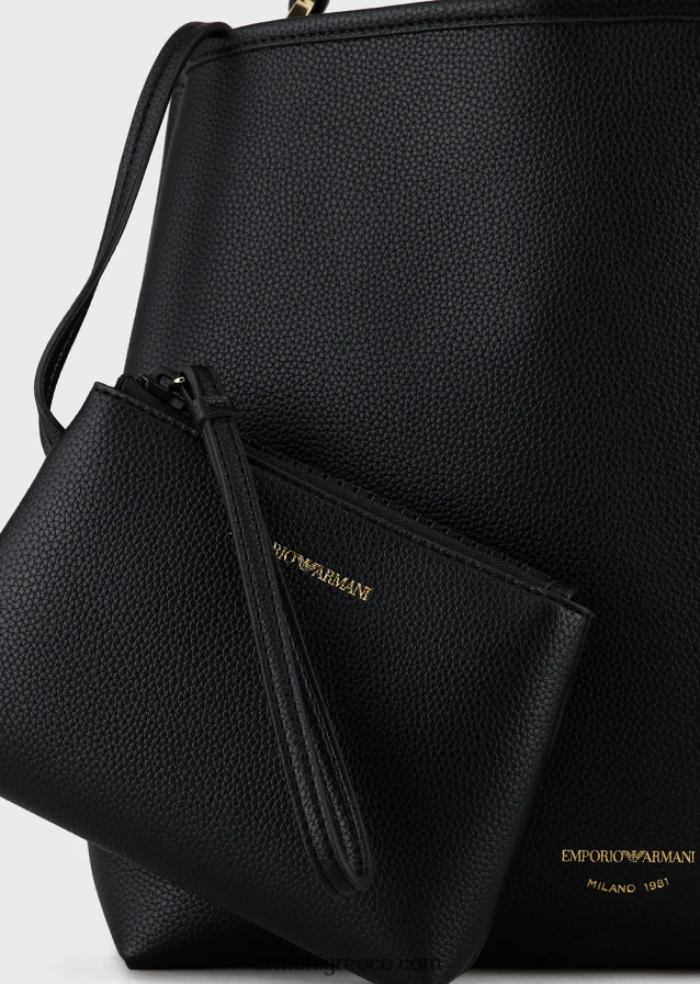 γυναίκες Armani Τσάντα ώμου myea με στάμπα ελαφιού 4046R6696 βαθύ μαύρο