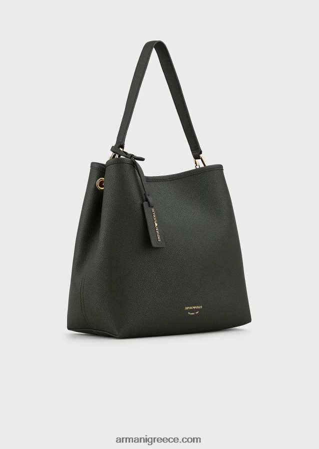 γυναίκες Armani Τσάντα ώμου myea με στάμπα ελαφιού 4046R6697 πράσινο του δάσους