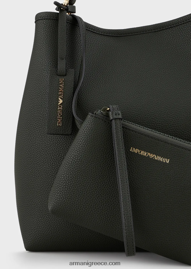 γυναίκες Armani Τσάντα ώμου myea με στάμπα ελαφιού 4046R6697 πράσινο του δάσους