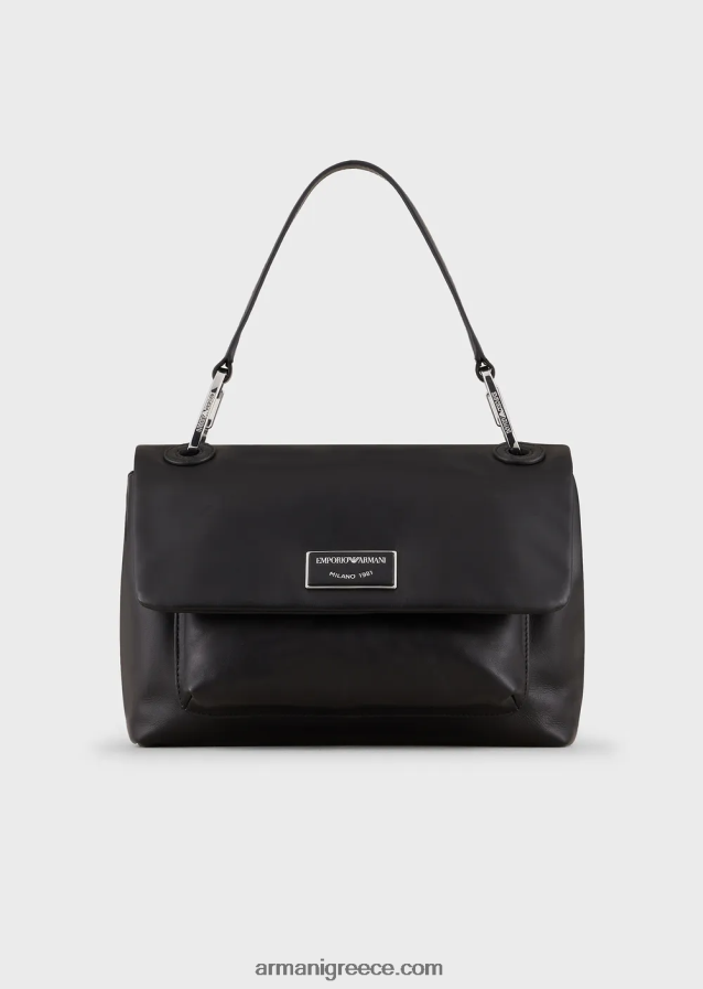 γυναίκες Armani myea bag Τσάντα χειρός οικολογικό δέρμα με πτερύγιο 4046R6717 μαύρος