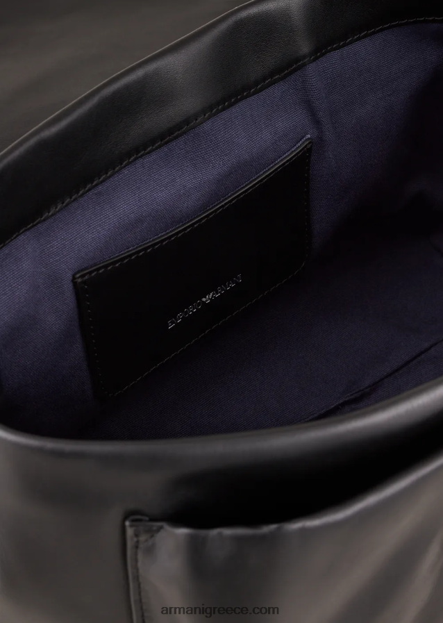 γυναίκες Armani myea bag Τσάντα χειρός οικολογικό δέρμα με πτερύγιο 4046R6717 μαύρος