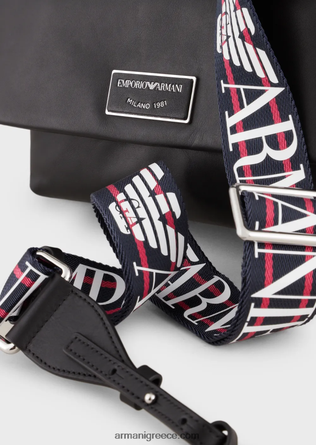 γυναίκες Armani myea bag Τσάντα χειρός οικολογικό δέρμα με πτερύγιο 4046R6717 μαύρος