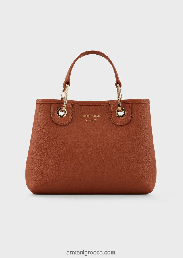 γυναίκες Armani myea bag μικρό shopper bag με στάμπα ελάφι 4046R6655 βοός