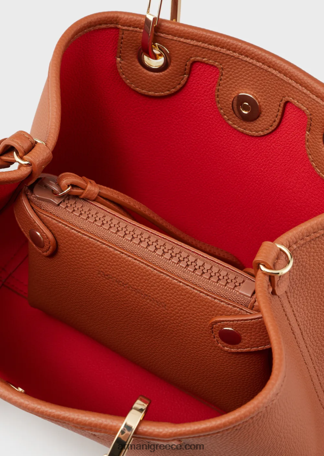 γυναίκες Armani myea bag μικρό shopper bag με στάμπα ελάφι 4046R6655 βοός