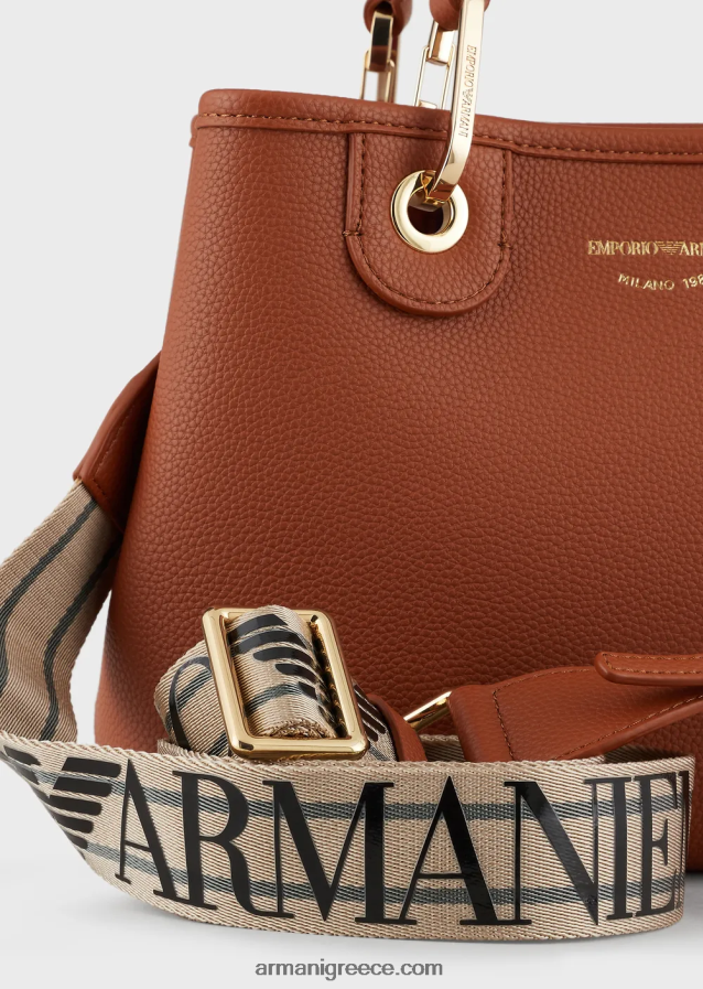 γυναίκες Armani myea bag μικρό shopper bag με στάμπα ελάφι 4046R6655 βοός
