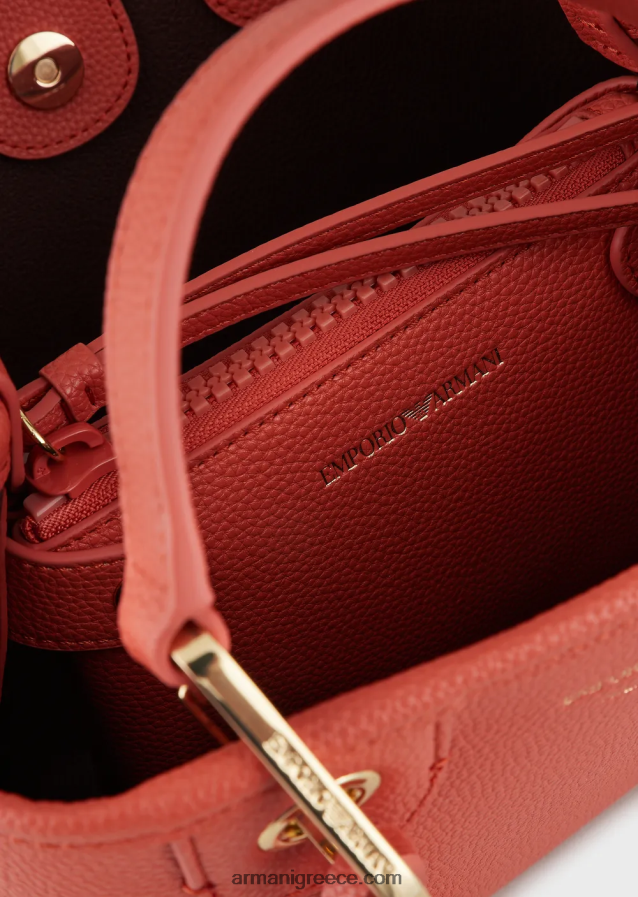 γυναίκες Armani myea bag μικρό shopper bag με στάμπα ελάφι 4046R6658 βοός