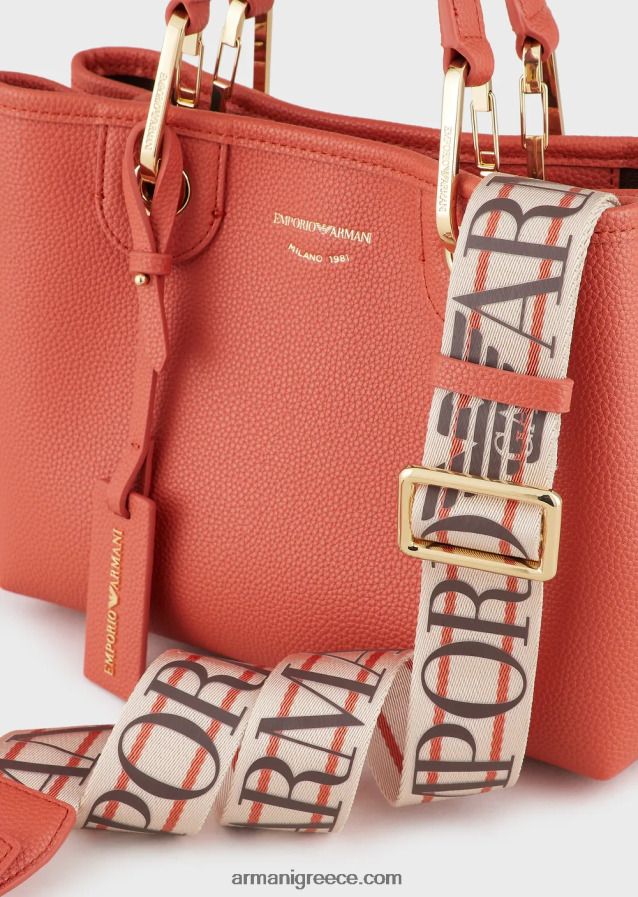 γυναίκες Armani myea bag μικρό shopper bag με στάμπα ελάφι 4046R6658 βοός