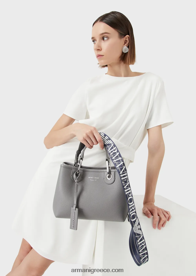 γυναίκες Armani myea bag μικρό shopper bag με στάμπα ελάφι 4046R6660