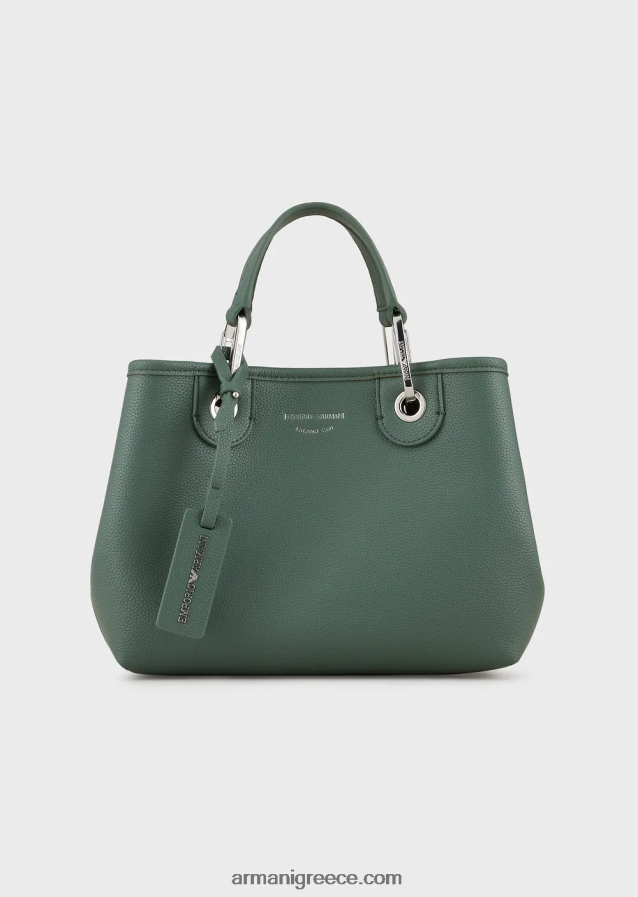 γυναίκες Armani myea bag μικρό shopper bag με στάμπα ελάφι 4046R6661 πράσινος